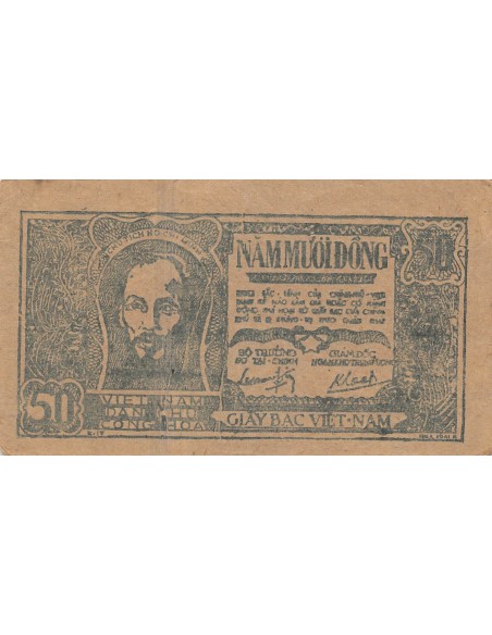 VIETNAM, HÔ CHI MINH - 50 DONG 1948 / 1949