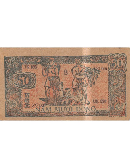 VIETNAM, HÔ CHI MINH - 50 DONG 1948 / 1949