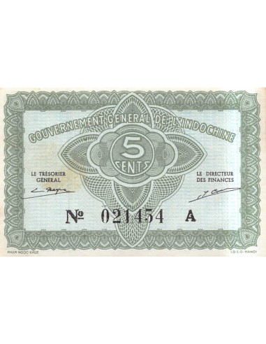 Indo-Chine Fr. 5 Cents 1942