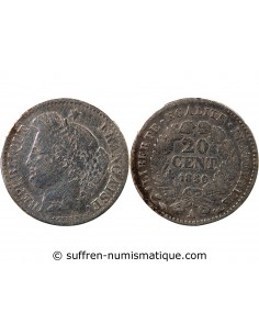 CERES - 20 CENTIMES ARGENT - 1850, A PARIS