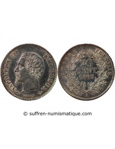 NAPOLEON III - 20 CENTIMES ARGENT 1860 A PARIS