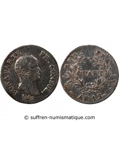NAPOLEON Ier - 1/4 FRANC AN 12 A PARIS