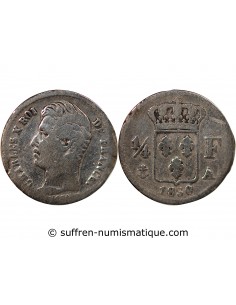 CHARLES X - 1/4 FRANC ARGENT 1830 A PARIS