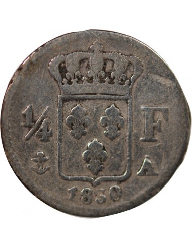 CHARLES X - 1/4 FRANC ARGENT 1830 A PARIS