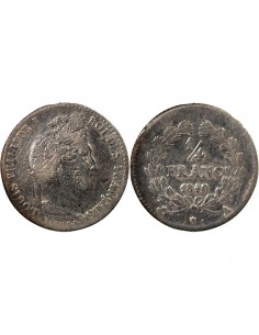 LOUIS PHILIPPE﻿ - 1/4 FRANC ARGENT 1840 A PARIS 2