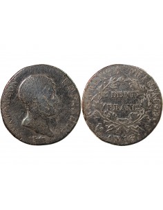 NAPOLEON Ier﻿ - 1/2 FRANC ARGENT AN 13 A PARIS 2