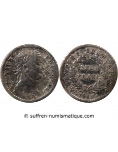 NAPOLEON Ier﻿ - 1/2 FRANC ARGENT 1812 A PARIS