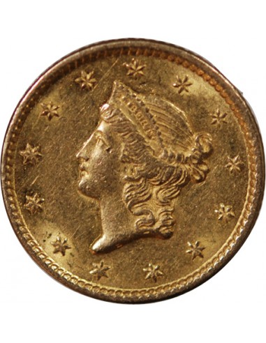 USA, LIBERTY HEAD - 1 DOLLAR OR 1851