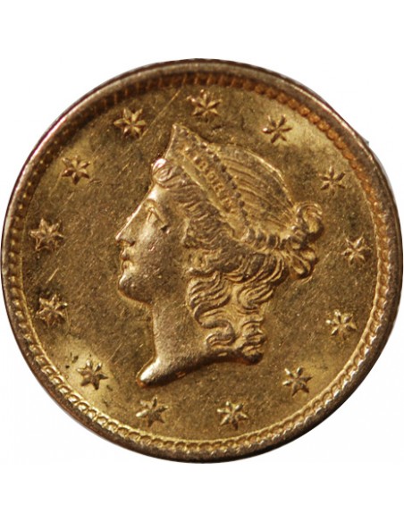 USA, LIBERTY HEAD - 1 DOLLAR OR 1851