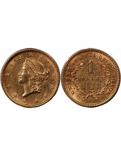 USA, LIBERTY HEAD - 1 DOLLAR OR 1853 2