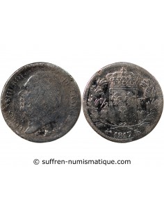 LOUIS XVIII - 1/2 FRANC LOUIS XVIII 1817 K BORDEAUX