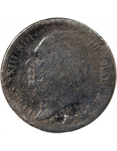 LOUIS XVIII - 1/2 FRANC LOUIS XVIII 1817 K BORDEAUX