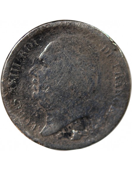 LOUIS XVIII - 1/2 FRANC LOUIS XVIII 1817 K BORDEAUX