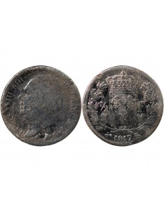 LOUIS XVIII - 1/2 FRANC LOUIS XVIII 1817 K BORDEAUX 2