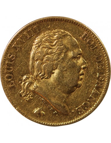 LOUIS XVIII﻿ - 40 FRANCS OR 1816 A PARIS