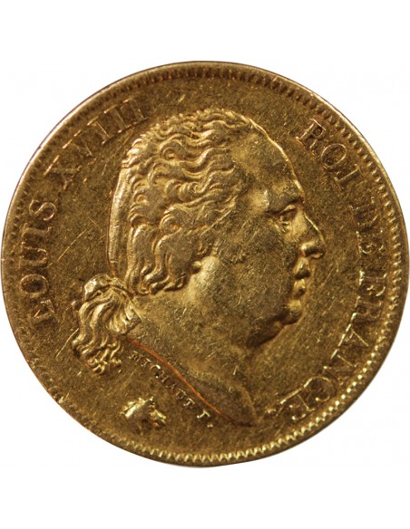 LOUIS XVIII﻿ - 40 FRANCS OR 1816 A PARIS
