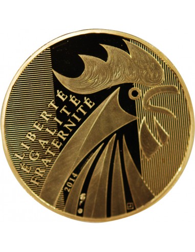 FRANCE, COQ Ier Type - 250 EUROS OR 2014