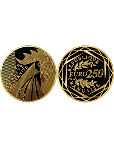 FRANCE, COQ Ier Type - 250 EUROS OR 2014