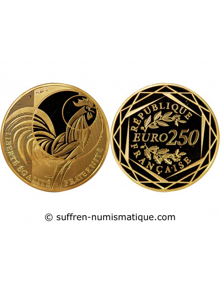 FRANCE, COQ 3ième Type - 250 EUROS OR 2016