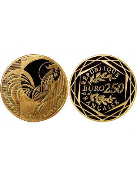 FRANCE, COQ 3ième Type - 250 EUROS OR 2016