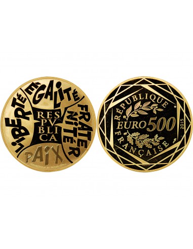 FRANCE, LA REPUBLIQUE - 500 EUROS OR 2015