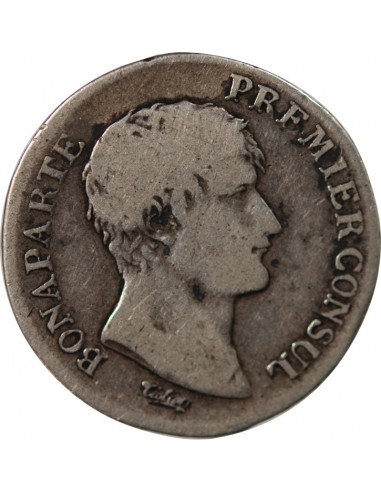 BONAPARTE 1er CONSUL - 1 FRANC ARGENT AN 12 T NANTES