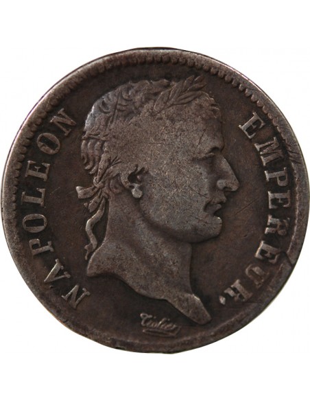 NAPOLEON Ier - 1 FRANC ARGENT 1812 T NANTES