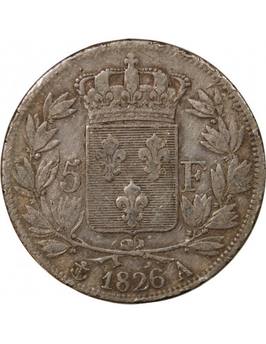 CHARLES X - 5 FRANCS ARGENT 1826 A PARIS