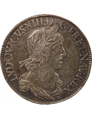LOUIS XIII - ECU DE 60 SOLS ARGENT 1642 A PARIS