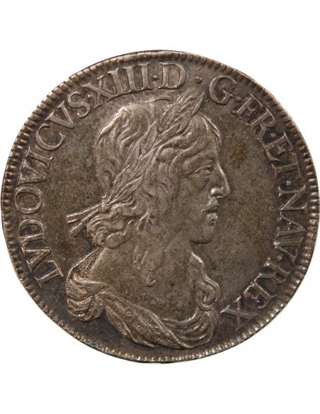 LOUIS XIII - ECU DE 60 SOLS ARGENT 1642 A PARIS