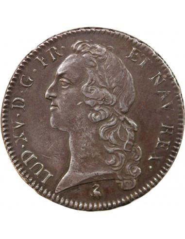 LOUIS XV - ECU ARGENT AU BANDEAU 1760 A PARIS