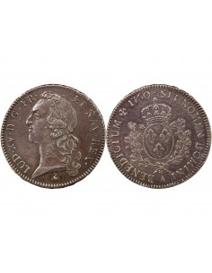 LOUIS XV - ECU ARGENT AU BANDEAU 1760 A PARIS 2