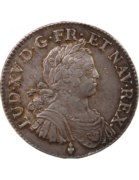 LOUIS XV - ECU ARGENT AUX 8 L 1725 T NANTES
