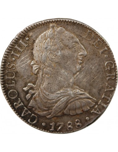 MEXIQUE, CHARLES III - 8 REALES ARGENT 1788 MEXICO