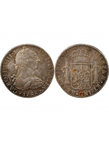 MEXIQUE, CHARLES III - 8 REALES ARGENT 1788 MEXICO