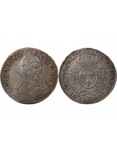 LOUIS XV - ECU AUX BRANCHES D'OLIVIER - 1735 K BORDEAUX 2