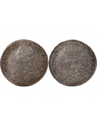 LOUIS XV - ECU AUX BRANCHES D'OLIVIER - 1735 K BORDEAUX