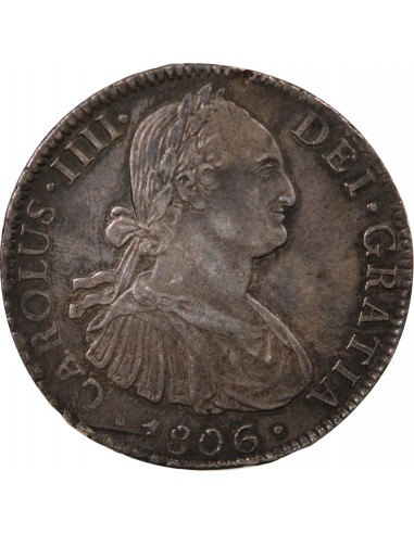 MEXIQUE, CHARLES IV - 8 REALES ARGENT - 1806 TH