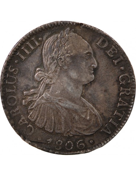 MEXIQUE, CHARLES IV - 8 REALES ARGENT - 1806 TH