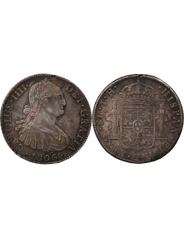 MEXIQUE, CHARLES IV - 8 REALES ARGENT - 1806 TH