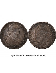 MEXIQUE, CHARLES IV - 8 REALES ARGENT - 1806 TH