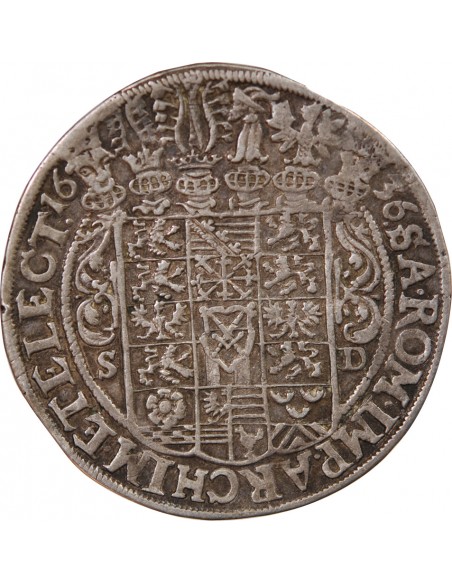 ALLEMAGNE, SAXE, JOHANN GEORG I - THALER ARGENT - 1636 SD DRESDE