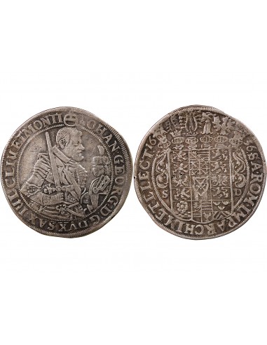 ALLEMAGNE, SAXE, JOHANN GEORG I - THALER ARGENT - 1636 SD DRESDE