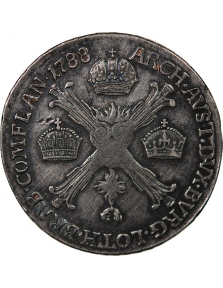 PAYS-BAS AUTRICHIENS, JOSEPH II - 1/4 COURONNE - 1788 H (GUNTZBOURG))