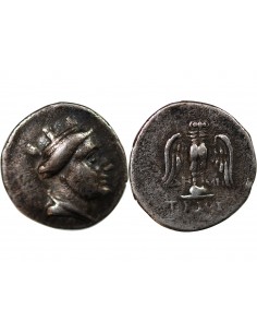 ROYAUME DU PONT - HEMIDRACHME ARGENT - AMISOS, 280 / 260 AV JC 2