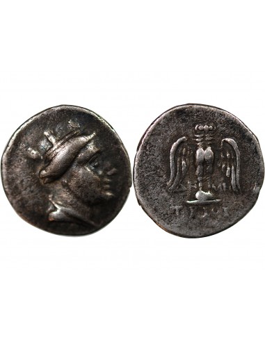 ROYAUME DU PONT - HEMIDRACHME ARGENT - AMISOS, 280 / 260 AV JC