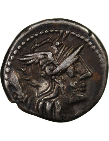 REPUBLIQUE ROMAINE, DOMITIA - DENIER ARGENT - ROME, 128 AV JC