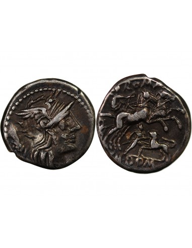 REPUBLIQUE ROMAINE, DOMITIA - DENIER ARGENT - ROME, 128 AV JC