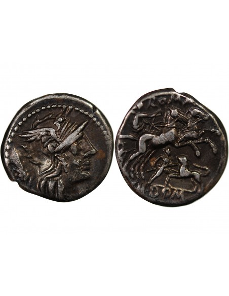 REPUBLIQUE ROMAINE, DOMITIA - DENIER ARGENT - ROME, 128 AV JC