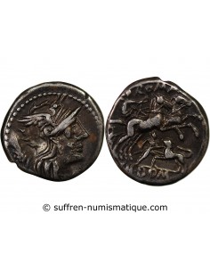 REPUBLIQUE ROMAINE, DOMITIA - DENIER ARGENT - ROME, 128 AV JC